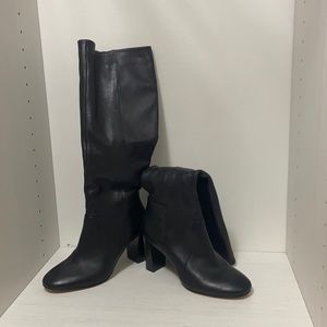 Banana Republic Leather high boots. Worn once.
